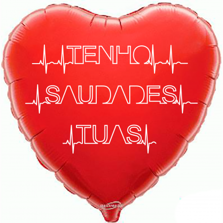 45cm Tenho Saudades Red Balloon