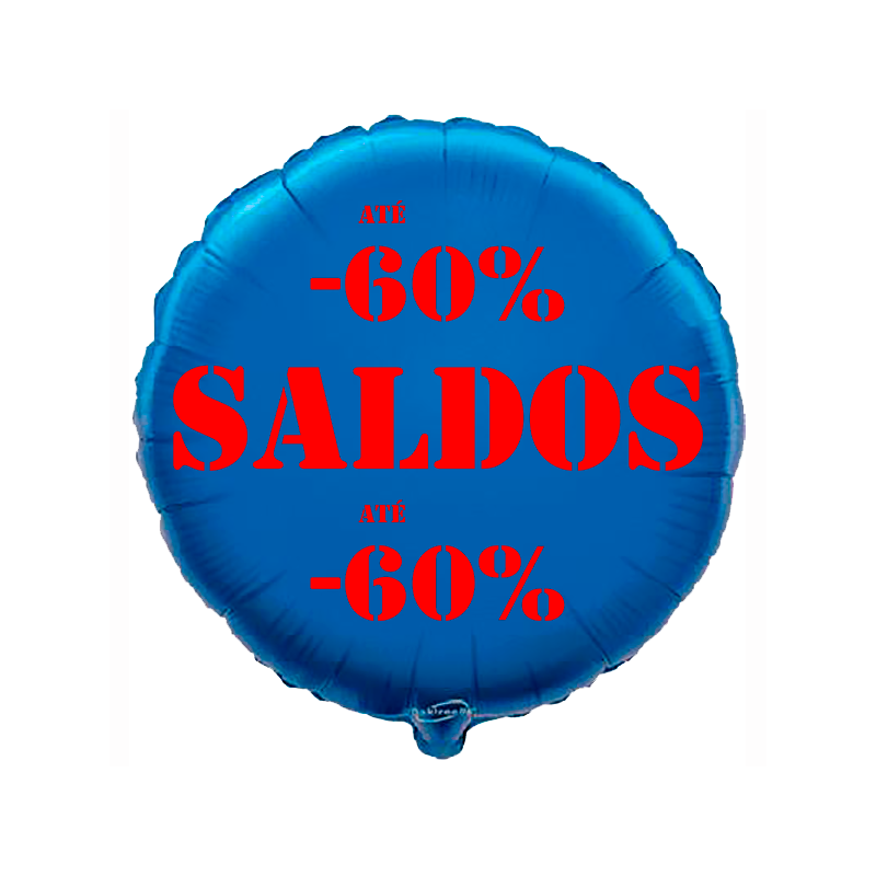 Balão de 45cm Saldos -60% Azul