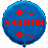 Balão de 45cm Saldos -50% Azul
