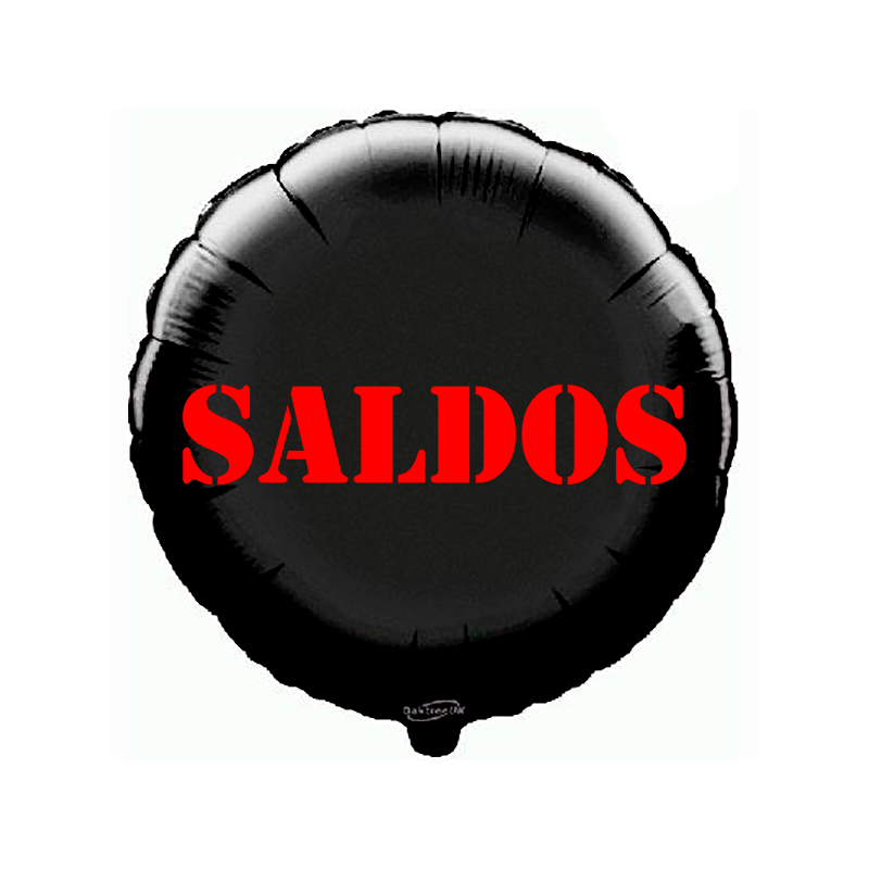 Balão de 45cm Saldos Preto