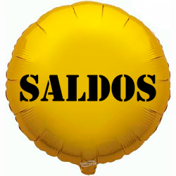 Balão de 45cm Saldos Dourado