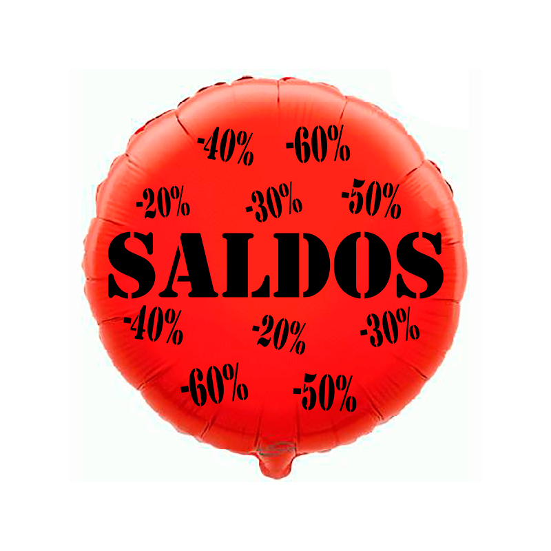 Balão de 45cm Saldos Vermelho