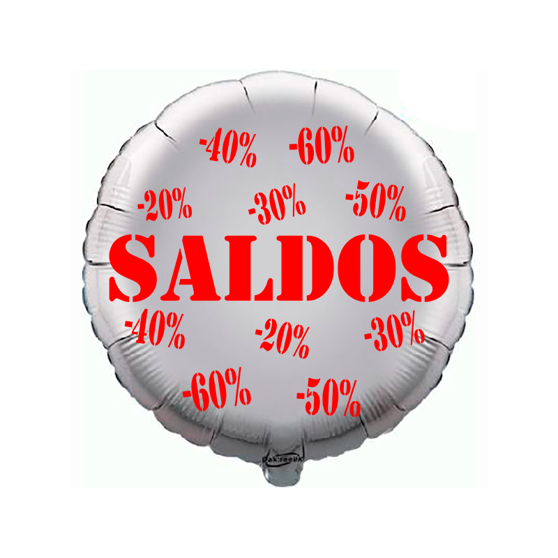 Balão de 45cm Saldos Prateado