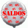 Balão de 45cm Saldos Prateado