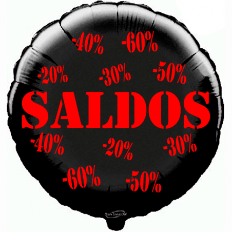 Balão de 45cm Saldos Preto