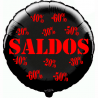 Balão de 45cm Saldos Preto