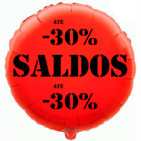 Balão de 45cm Saldos -30% Vermelho