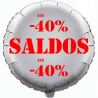 Balão de 45cm Saldos -40% Prateado