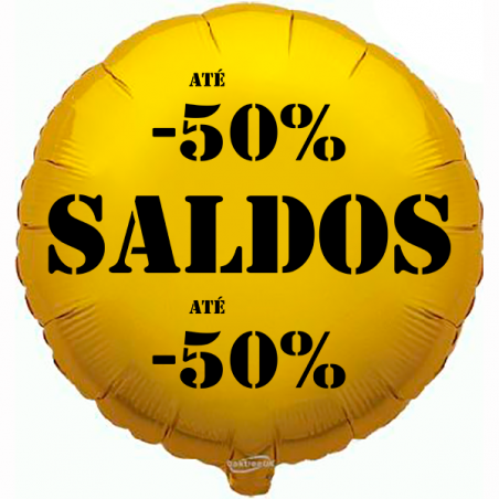 Balão de 45cm Saldos -50% Dourado