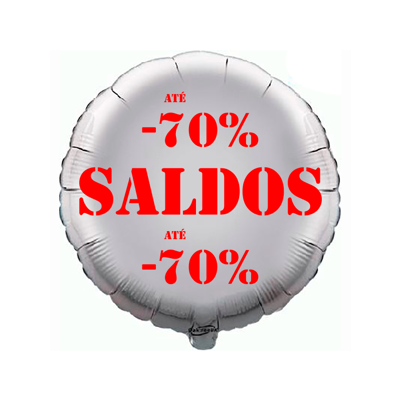Balão de 45cm Saldos -70% Prateado