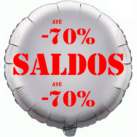 Balão de 45cm Saldos -70% Prateado