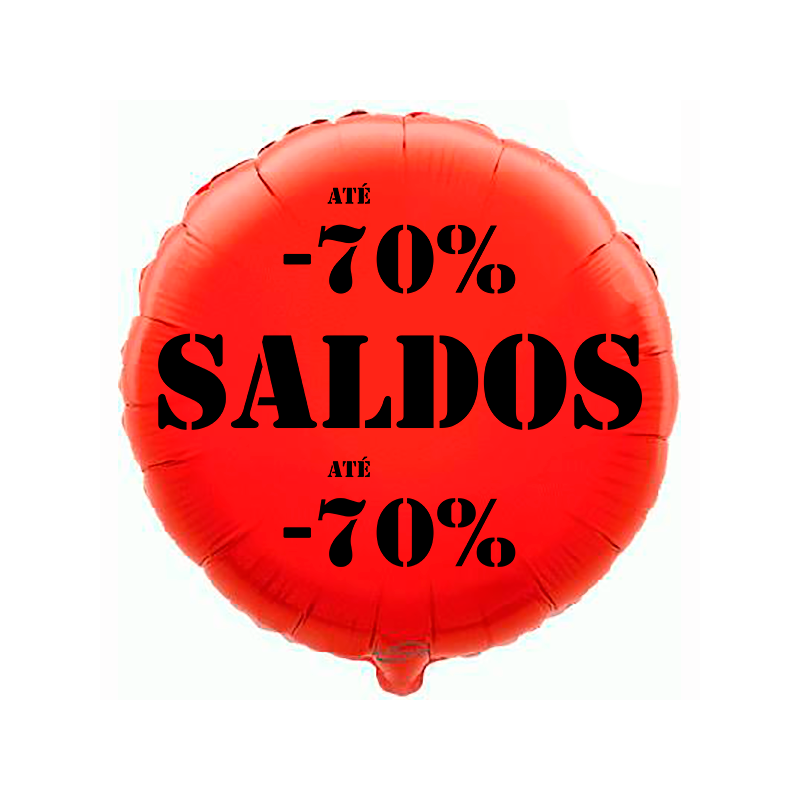 Balão de 45cm Saldos -70% Vermelho