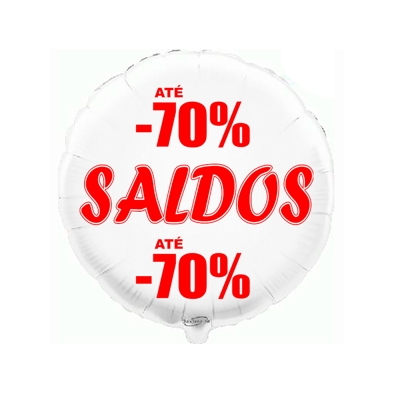 Balão de 45cm Saldos -70% Branco