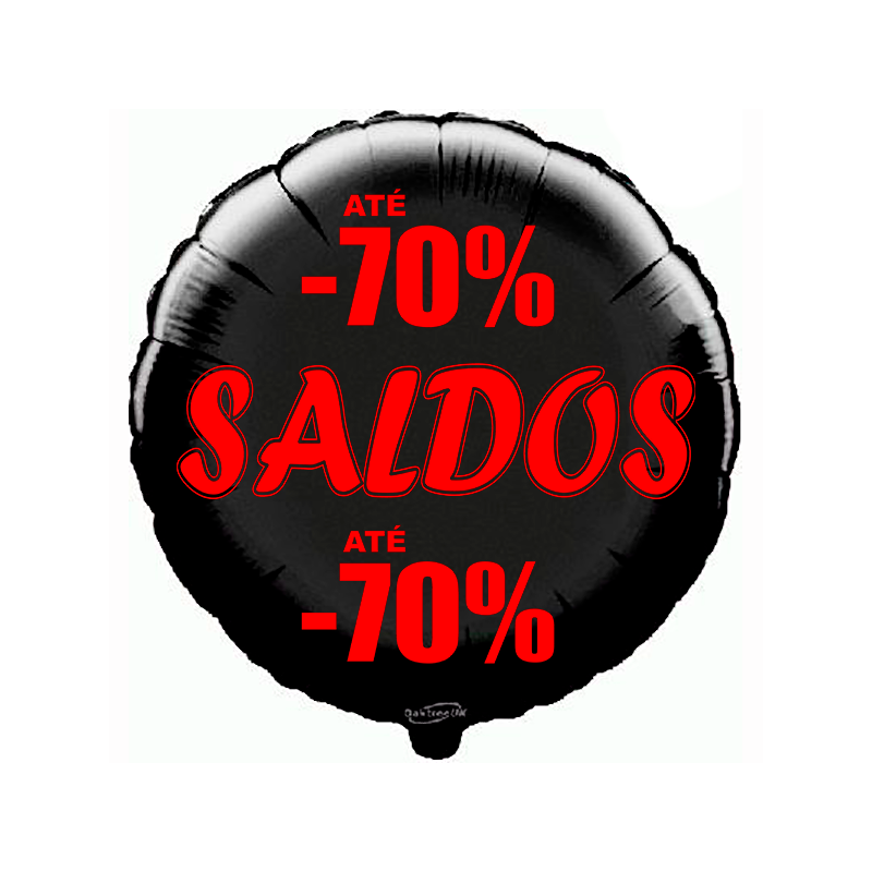 Balão de 45cm Saldos -70% Preto