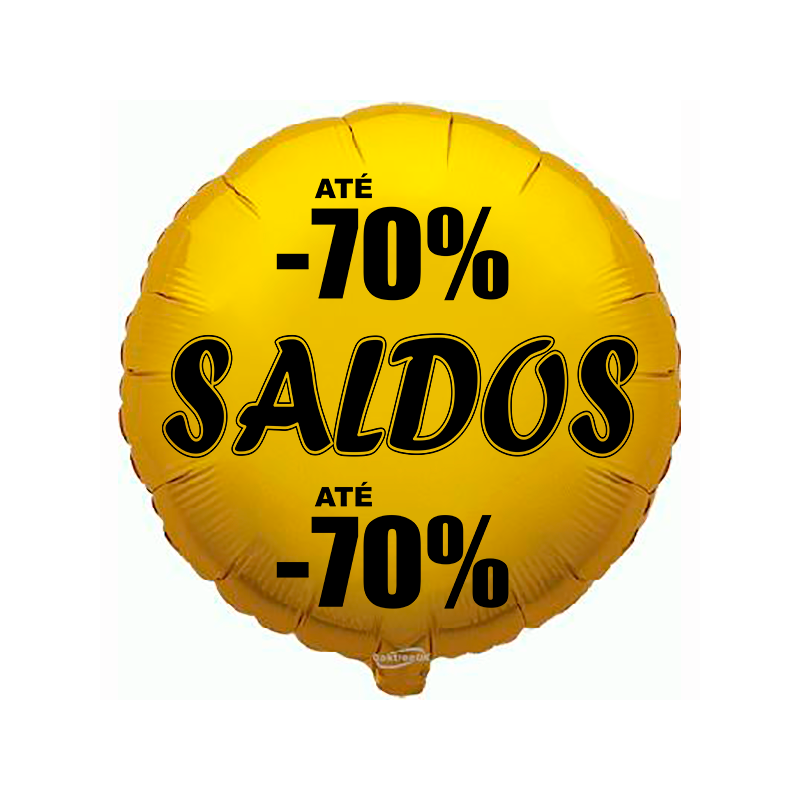 Balão de 45cm Saldos -70% Dourado