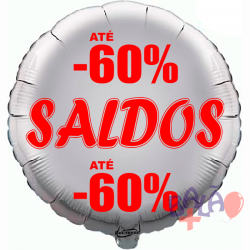 Balão de 45cm Saldos -60% Prateado