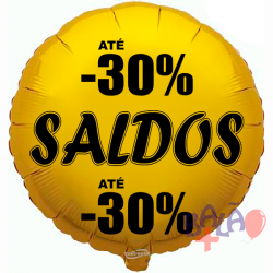 Balão de 45cm Saldos -30% Dourado