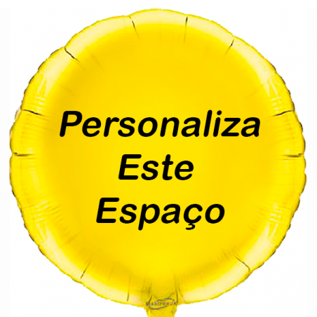 Globo Amarillo personalizado en 2 lados