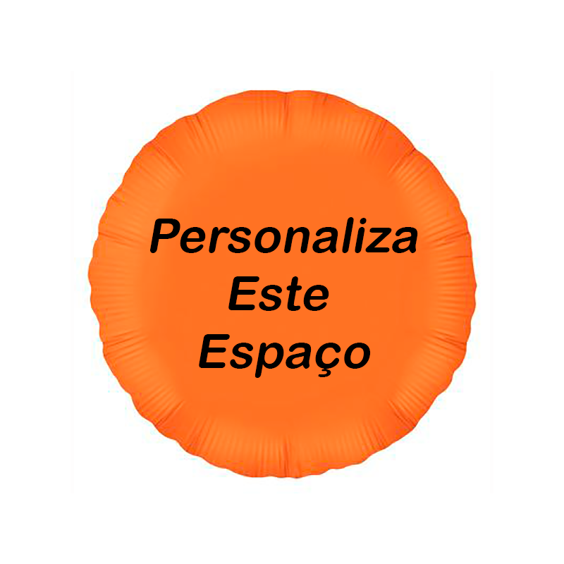 Balão Laranja Personalizado em 2 Lados