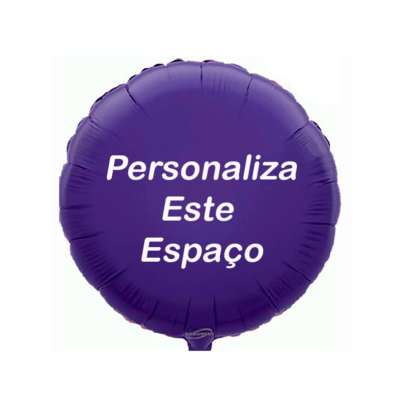 Globo Púrpura personalizado en 2 lados