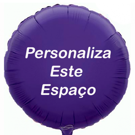 Globo Púrpura personalizado en 2 lados