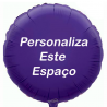 Globo Púrpura personalizado en 2 lados