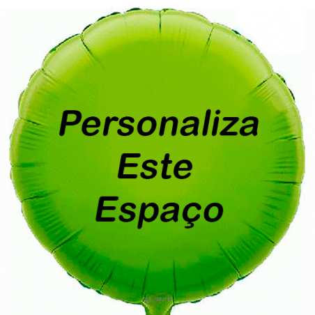 Globo Verde Lima personalizado en 2 lados