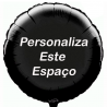 Globo Negro personalizado en 2 lados