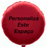Custom burgundy foil balloon 2 sides printing