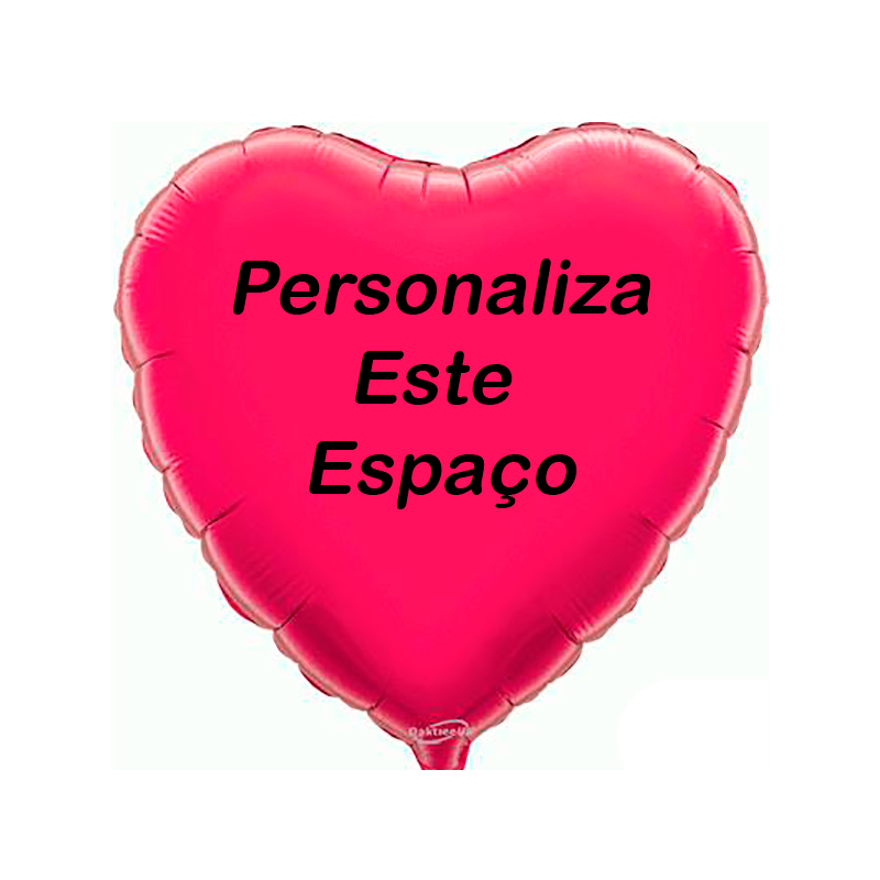 Balão Fuchsia Personalizado em 2 Lados