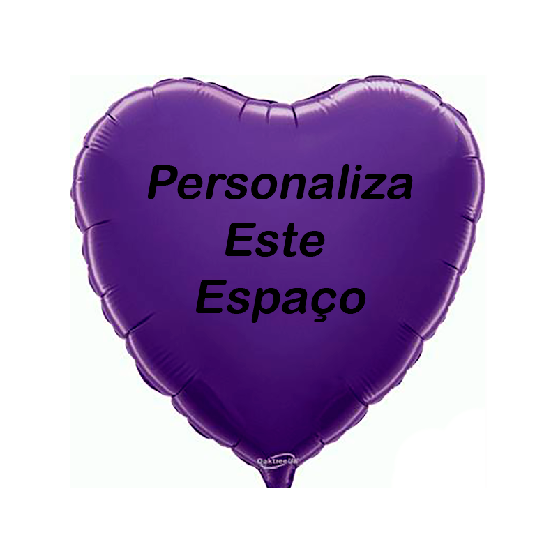 Custom Purple foil balloon 2 sides printing