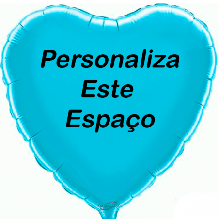 Globo Azul Celeste personalizado en 2 lados