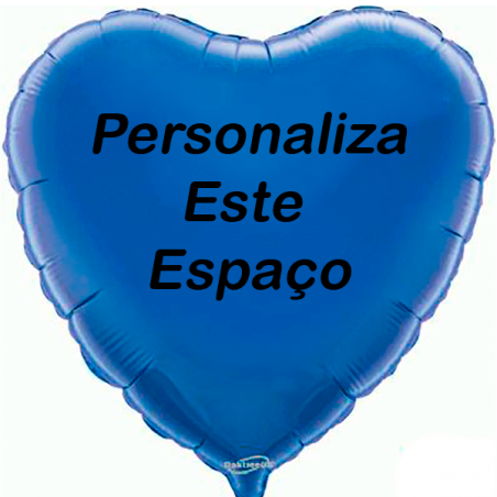 Globo Azul personalizado en 2 lados