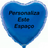 Globo Azul personalizado en 2 lados