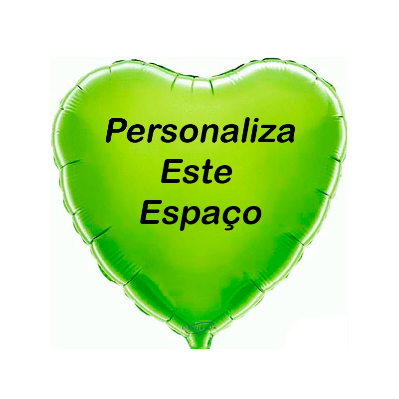 Globo Verde Lima personalizado en 2 lados Globo Verde Lima personalizado en 2 lados