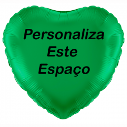 Globo Verde personalizado en 2 lados