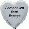Balão Prateado Personalizado em 2 Lados