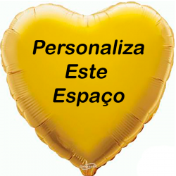 Globo Dorado Personalizado en 2 Lados