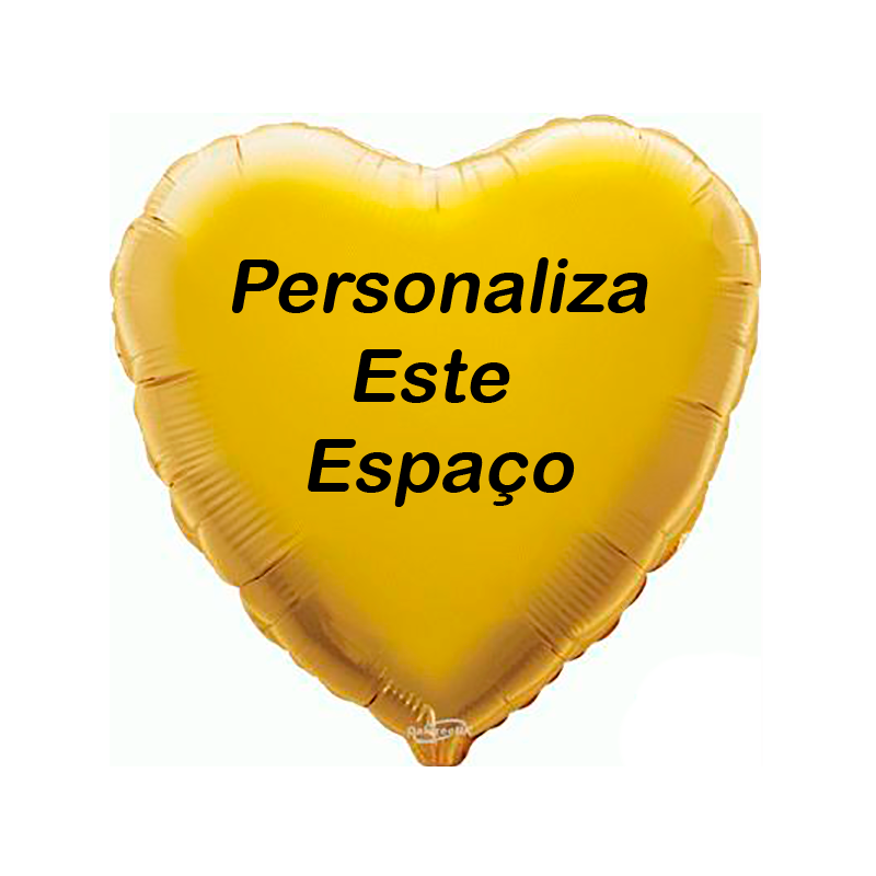 Globo Dorado Personalizado en 2 Lados Globo Dorado Personalizado en 2 Lados