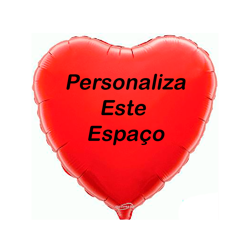 Globo de Rojo personalizado en 2 lados Globo de Rojo personalizado en 2 lados