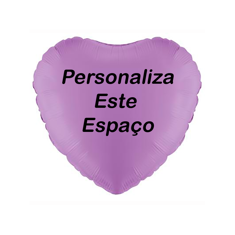 Globo lavanda personalizado en 2 lados
