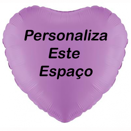 Globo lavanda personalizado en 2 lados