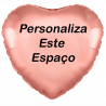 Balão Rosa Dourado Personalizado em 2 Lados