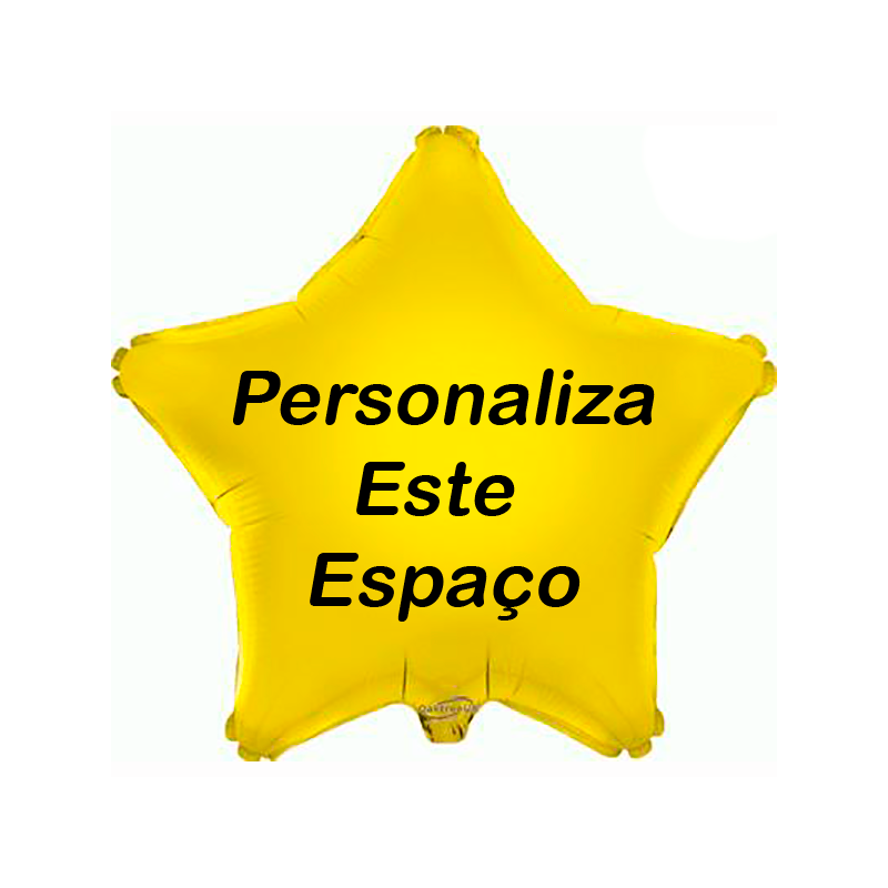 Globo Amarillo Personalizado en 2 Lados