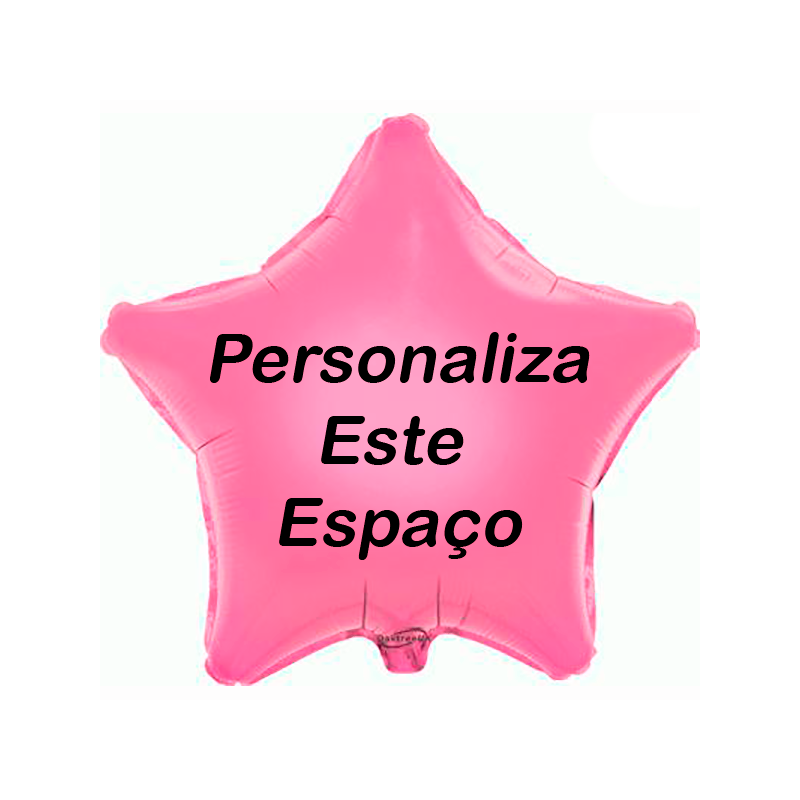 Globo rosa personalizado en 2 lados Globo rosa personalizado en 2 lados
