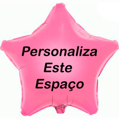 Balão Rosa Personalizado em 2 Lados