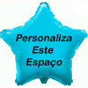 Globo Azul Celeste Personalizado en 2 Lados
