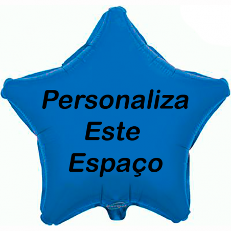 Custom blue foil balloon 2 sides printing