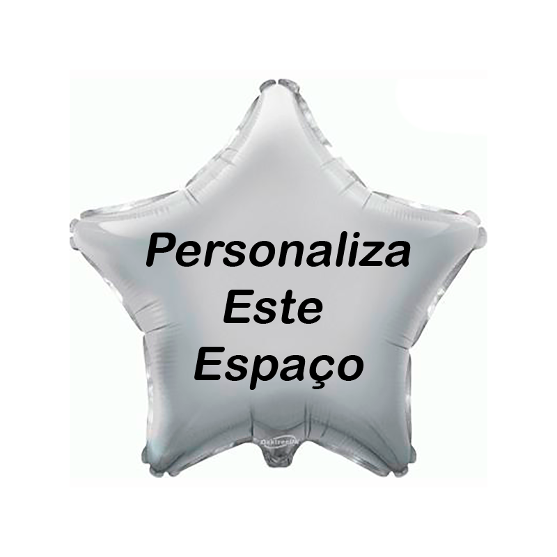 Globo plateado personalizado en 2 lados Globo plateado personalizado en 2 lados