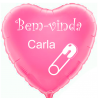 Custom heart pink foil balloon 2 sides printing